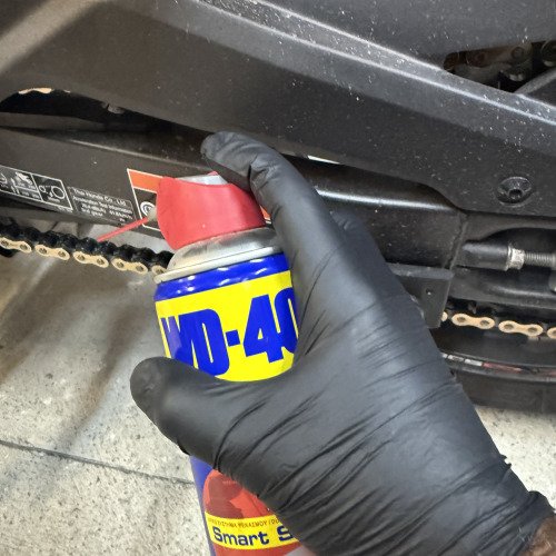 Motorcycle chain clean