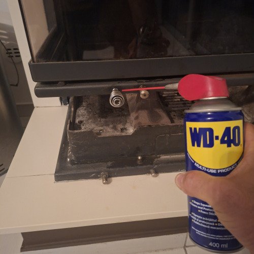 Spraying fire place parts!!
